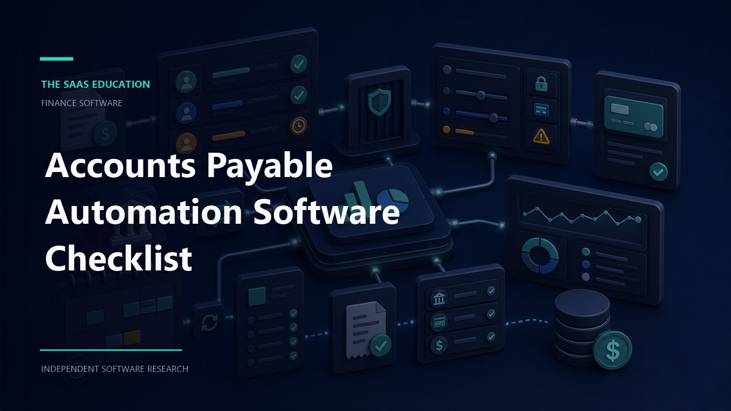 accounts payable automation software workflow showing evaluation criteria, ownership, controls, and review checkpoints