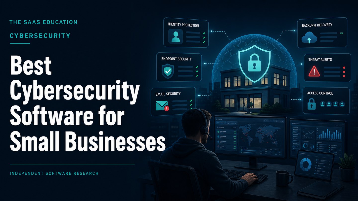 Editorial cover for small-business cybersecurity software research