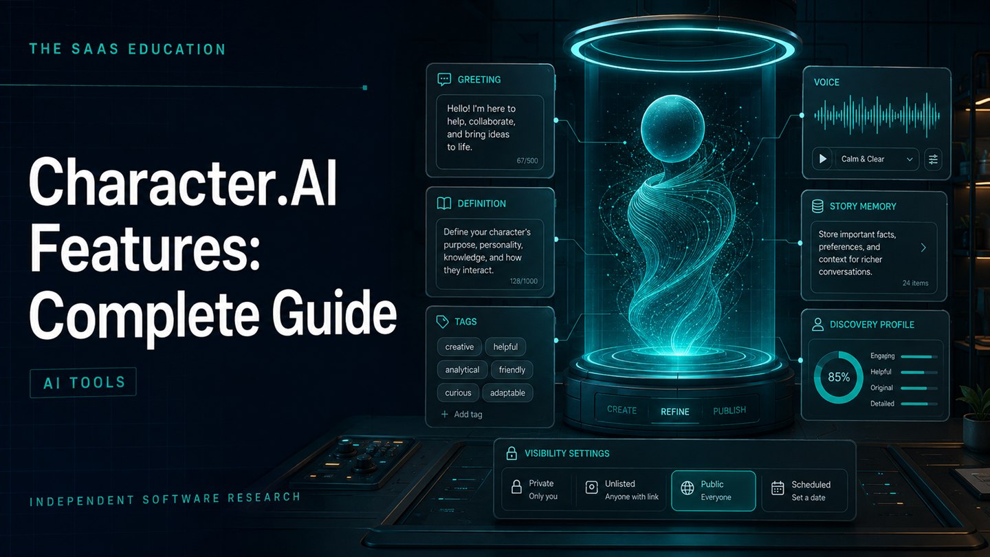 Character.AI Features Complete Guide editorial cover