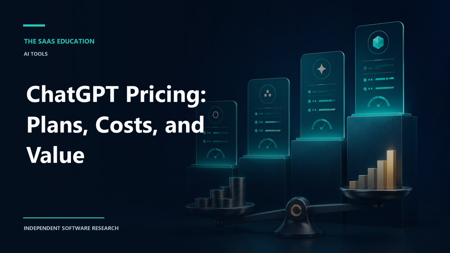 ChatGPT pricing tiers evaluated by capability, usage, governance, and total cost
