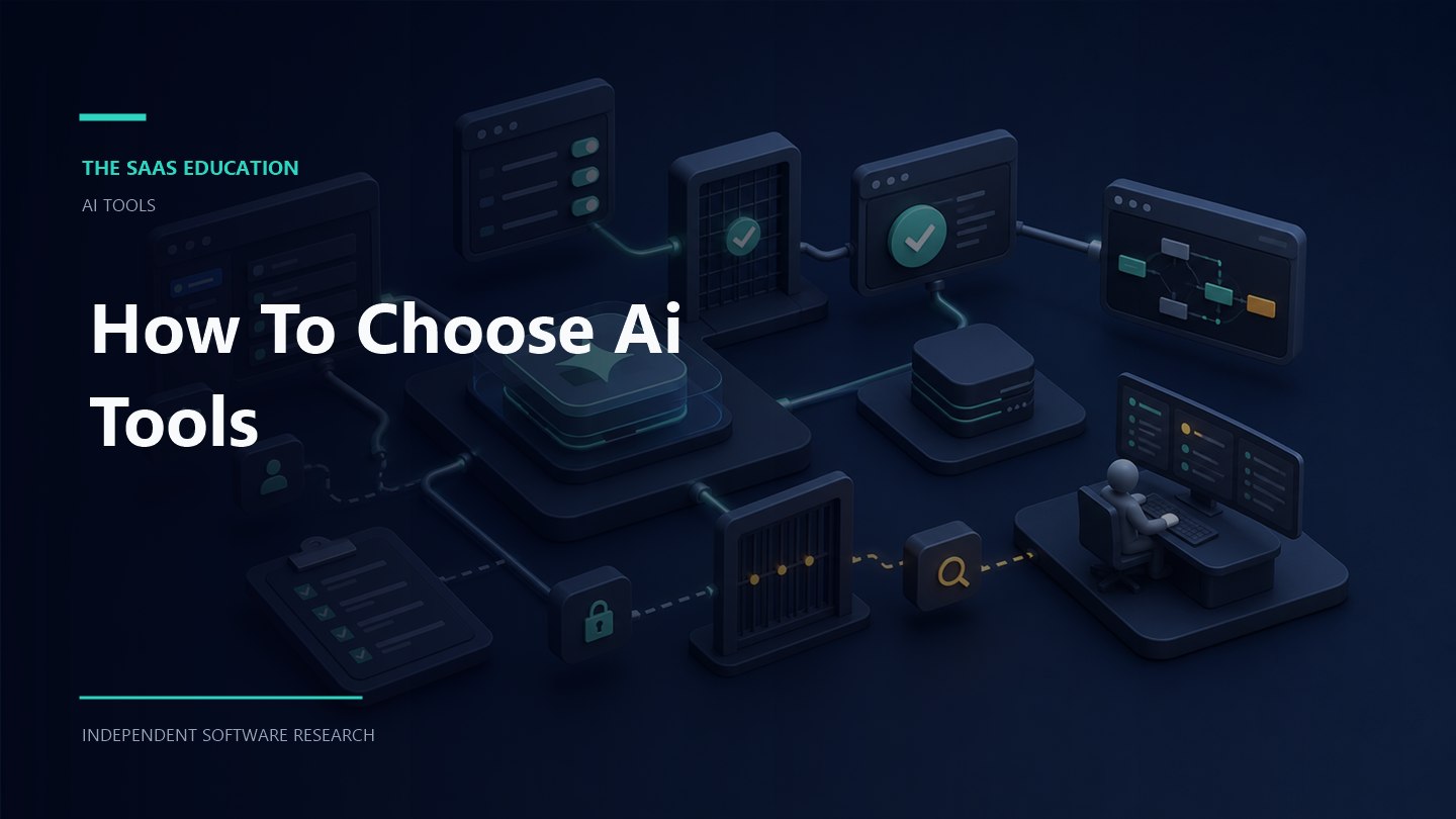 how to choose ai tools evaluation workflow and software buying checklist