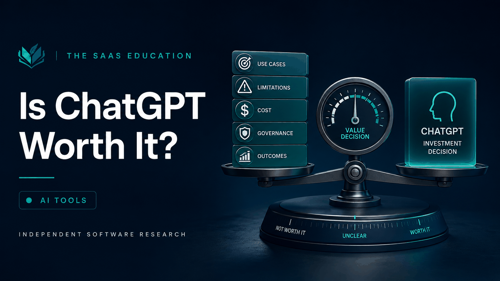ChatGPT value evaluated across research, writing, files, analysis, accuracy, privacy, and total cost