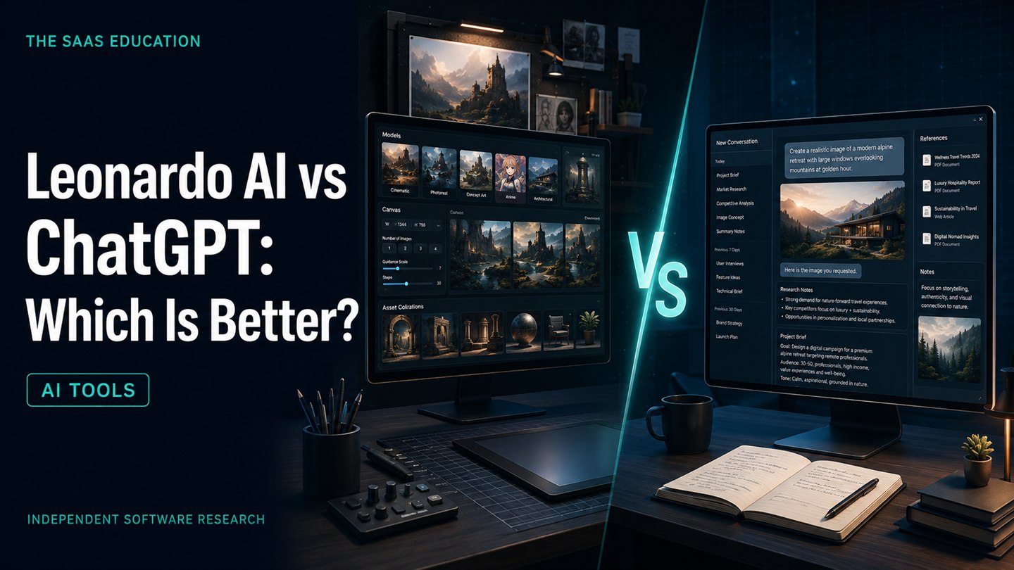 Leonardo AI versus ChatGPT editorial comparison cover