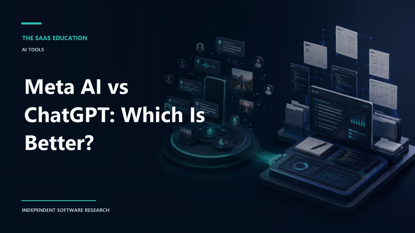 Editorial comparison of Meta AI social discovery and ChatGPT project research workflows