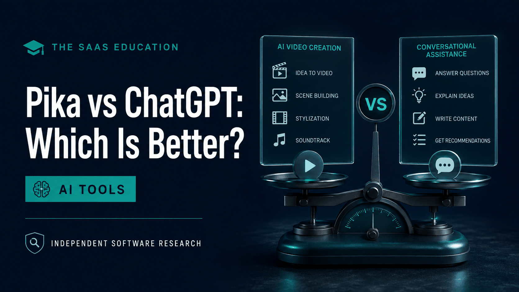 Pika and ChatGPT compared for AI video generation, creative effects, scripting, research, and production workflows