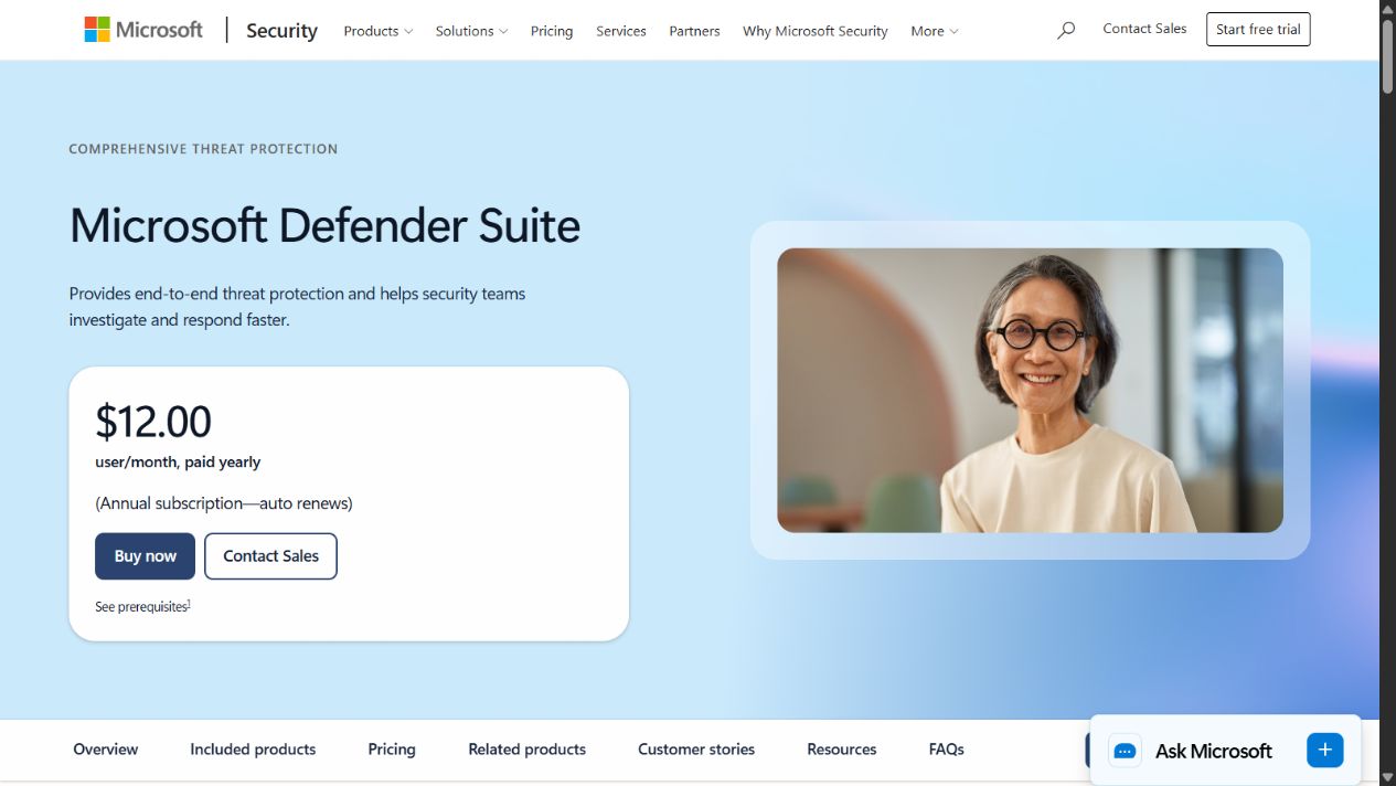 Microsoft Defender XDR official product page